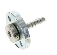 Pilier de tuyau en acier zingué 13x25 mm avec bride tournante PN 10/16/25/40 DIN EN 14423 / DIN 2826