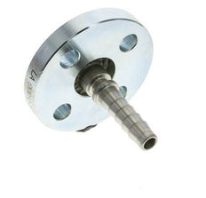 Pilier de tuyau en acier zingué 13x25 mm avec bride tournante PN 10/16/25/40 DIN EN 14423 / DIN 2826