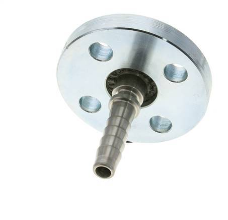 Pilier de tuyau en acier zingué 13x25 mm avec bride tournante PN 10/16/25/40 DIN EN 14423 / DIN 2826