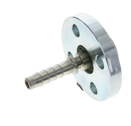 Pilier de tuyau en acier zingué 13x25 mm avec bride tournante PN 10/16/25/40 DIN EN 14423 / DIN 2826