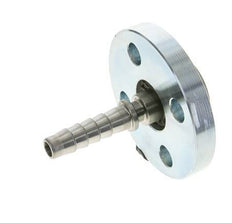 Pilier de tuyau en acier zingué 13x25 mm avec bride tournante PN 10/16/25/40 DIN EN 14423 / DIN 2826