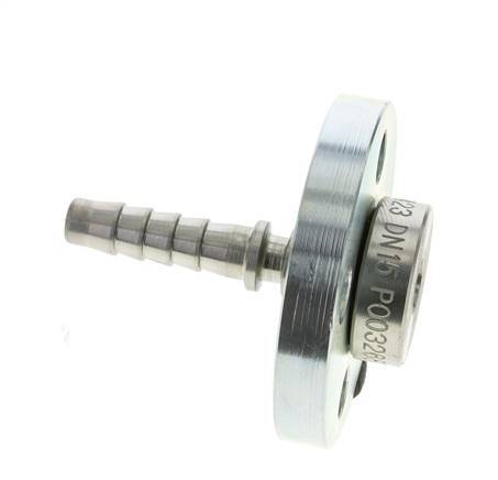 Pilier de tuyau en acier zingué 13x25 mm avec bride tournante PN 10/16/25/40 DIN EN 14423 / DIN 2826