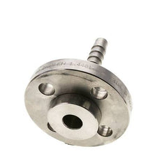 Pilier de tuyau 13x25 mm en acier inoxydable 1.4401 avec bride tournante PN 10/16/25/40 DIN EN 14423 / DIN 2826