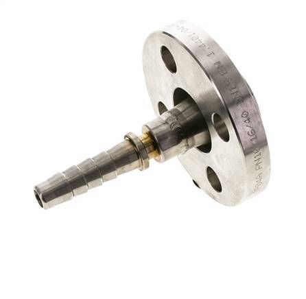 Pilier de tuyau 13x25 mm en acier inoxydable 1.4401 avec bride tournante PN 10/16/25/40 DIN EN 14423 / DIN 2826