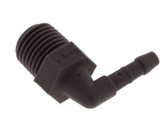 Embout coude PA 6 de 4 mm & R1/4'' avec filetage mâle [10 pièces].