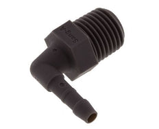 Embout coude PA 6 de 4 mm & R1/4'' avec filetage mâle [10 pièces].