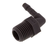 Embout coude PA 6 de 4 mm & R1/4'' avec filetage mâle [10 pièces].