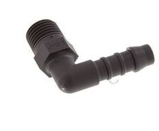 Embout de tuyau flexible coudé PA 6 de 8 mm (5/16'') et R1/4'' avec filetage mâle [10 pièces].