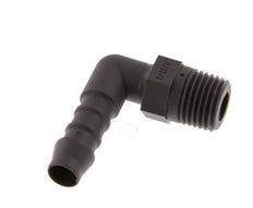 Embout de tuyau flexible coude PA 6 de 8 mm (5/16'') et R1/4'' avec filetage mâle [10 pièces].
