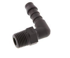 Embout de tuyau flexible coude PA 6 de 8 mm (5/16'') et R1/4'' avec filetage mâle [10 pièces].