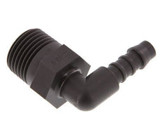 Embout de tuyau flexible coude PA 6 de 8 mm (5/16'') et R1/2'' avec filetage mâle [5 pièces].