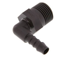Embout de tuyau flexible coude PA 6 de 8 mm (5/16'') et R1/2'' avec filetage mâle [5 pièces].