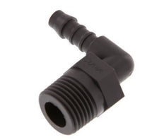 Embout de tuyau flexible coude PA 6 de 8 mm (5/16'') et R1/2'' avec filetage mâle [5 pièces].