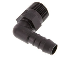 Embout de tuyau flexible coudé PA 6 de 12 mm &amp; R1/2'' avec filetage mâle [5 pièces].
