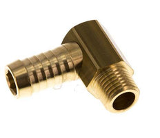 Raccord coude en laiton de 13 mm (1/2'') et M14x1,5 (conique) avec filetage mâle pour tuyau flexible