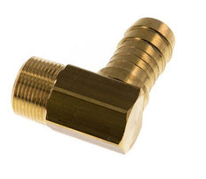 Raccord coude en laiton 19 mm (3/4'') et M24x1,5 (conique) avec filets mâles pour tuyau flexible