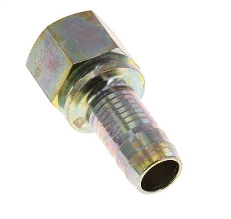 Colliers de securite 19 mm (3/4'') et G3/4'' en acier zingue pour tuyaux Barb femelle