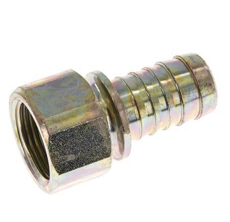 Colliers de securite femelle Hose Barb en acier zingue de 25 mm (1'') et G1''.
