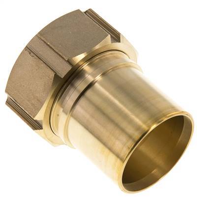 50 mm (2'') & G2'' Brass Hose Barb Union Nut Flat Sealing Polyurethane Safety collars EN 14420-5 (DIN 2817)