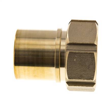 50 mm (2'') & G2'' Brass Hose Barb Union Nut Flat Sealing Polyurethane Safety collars EN 14420-5 (DIN 2817)