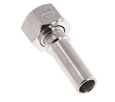 13 mm (1/2'') & G1/2'' Acier inoxydable 1.4401 Barre de tuyau Écrou-union Joint plat PTFE Colliers de securite EN 14420-5 (DIN 2817)