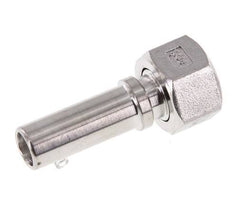 13 mm (1/2'') & G1/2'' Acier inoxydable 1.4401 Barre de tuyau Écrou-union Joint plat PTFE Colliers de securite EN 14420-5 (DIN 2817)