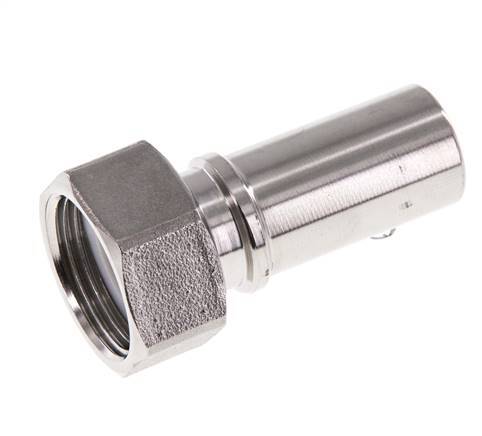 19 mm (3/4'') & G3/4'' Stainless Steel 1.4401 Hose Barb Union Nut Flat Sealing PTFE Safety collars EN 14420-5 (DIN 2817)