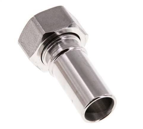 19 mm (3/4'') & G3/4'' Acier inoxydable 1.4401 Barre de tuyau Écrou-union Joint plat PTFE Colliers de securite EN 14420-5 (DIN 2817)