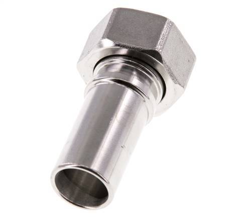 19 mm (3/4'') & G3/4'' Acier inoxydable 1.4401 Barre de tuyau Écrou-union Joint plat PTFE Colliers de securite EN 14420-5 (DIN 2817)