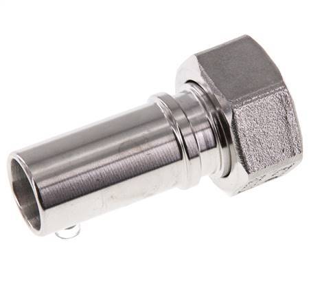 19 mm (3/4'') & G3/4'' Acier inoxydable 1.4401 Barre de tuyau Écrou-union Joint plat PTFE Colliers de securite EN 14420-5 (DIN 2817)