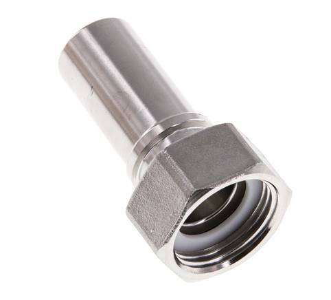 19 mm (3/4'') & G3/4'' Acier inoxydable 1.4401 Barre de tuyau Écrou-union Joint plat PTFE Colliers de securite EN 14420-5 (DIN 2817)