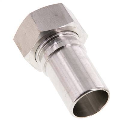 25 mm (1'') & G1'' Acier inoxydable 1.4401 Barre de tuyau Écrou-union Joint plat PTFE Colliers de securite EN 14420-5 (DIN 2817)