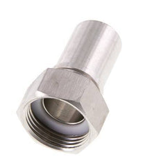 25 mm (1'') & G1'' Acier inoxydable 1.4401 Barre de tuyau Écrou-union Joint plat PTFE Colliers de securite EN 14420-5 (DIN 2817)