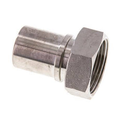 32 mm (1-1/4'') & G1-1/4'' Acier inoxydable 1.4401 Barre à tuyau Écrou-union Joint plat PTFE Colliers de securite EN 14420-5 (DIN 2817)