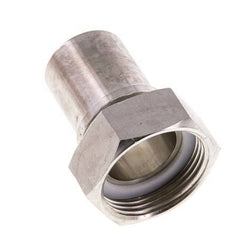 32 mm (1-1/4'') & G1-1/4'' Acier inoxydable 1.4401 Barre à tuyau Écrou-union Joint plat PTFE Colliers de securite EN 14420-5 (DIN 2817)