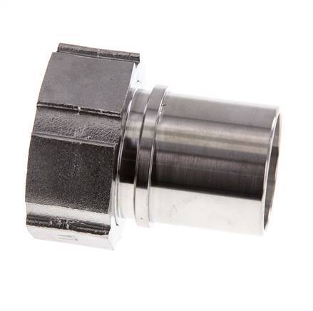 38 mm (1-1/2'') & G1-1/2'' Acier inoxydable 1.4401 Barb à tuyau Écrou-union Joint plat PTFE Colliers de securite EN 14420-5 (DIN 2817)
