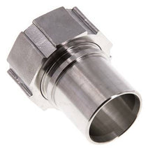 38 mm (1-1/2'') & G1-1/2'' Acier inoxydable 1.4401 Barb à tuyau Écrou-union Joint plat PTFE Colliers de securite EN 14420-5 (DIN 2817)