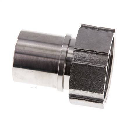 38 mm (1-1/2'') & G1-1/2'' Acier inoxydable 1.4401 Barb à tuyau Écrou-union Joint plat PTFE Colliers de securite EN 14420-5 (DIN 2817)