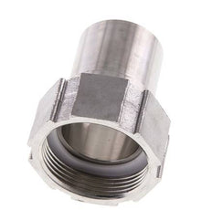 38 mm (1-1/2'') & G1-1/2'' Acier inoxydable 1.4401 Barb à tuyau Écrou-union Joint plat PTFE Colliers de securite EN 14420-5 (DIN 2817)