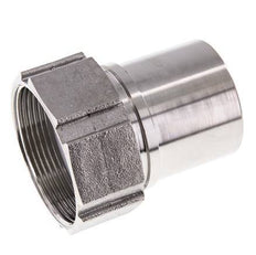 50 mm (2'') & G2'' Acier inoxydable 1.4401 Barb à tuyau Écrou-union Joint plat PTFE Colliers de securite EN 14420-5 (DIN 2817)