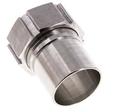 50 mm (2'') & G2'' Acier inoxydable 1.4401 Barb à tuyau Écrou-union Joint plat PTFE Colliers de securite EN 14420-5 (DIN 2817)