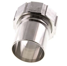 63 mm (2-1/2'') & G2-1/2'' Acier inoxydable 1.4401 Barb à tuyau Écrou-union Joint plat PTFE Colliers de securite EN 14420-5 (DIN 2817)