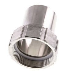 63 mm (2-1/2'') & G2-1/2'' Acier inoxydable 1.4401 Barb à tuyau Écrou-union Joint plat PTFE Colliers de securite EN 14420-5 (DIN 2817)