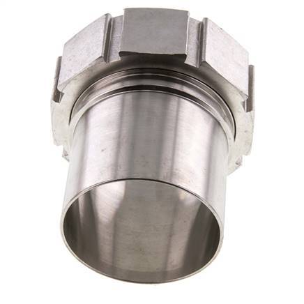 75 mm (3'') & G3'' Acier inoxydable 1.4401 Barre de tuyau Écrou-union Joint plat PTFE Colliers de securite EN 14420-5 (DIN 2817)