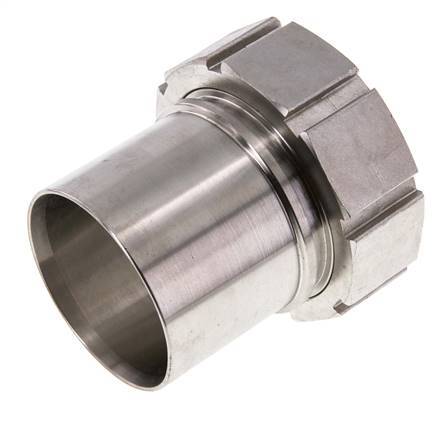75 mm (3'') & G3'' Acier inoxydable 1.4401 Barre de tuyau Écrou-union Joint plat PTFE Colliers de securite EN 14420-5 (DIN 2817)