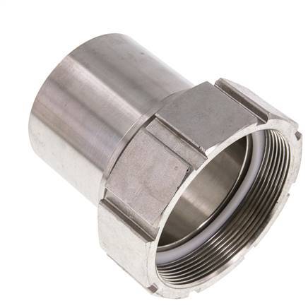 75 mm (3'') & G3'' Acier inoxydable 1.4401 Barre de tuyau Écrou-union Joint plat PTFE Colliers de securite EN 14420-5 (DIN 2817)