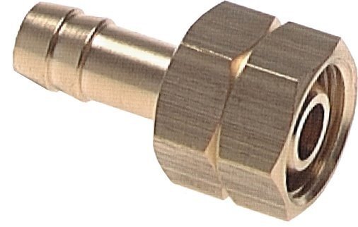 6 mm (1/4'') & G3/8'' LH Brass Hose Barb Union Nut