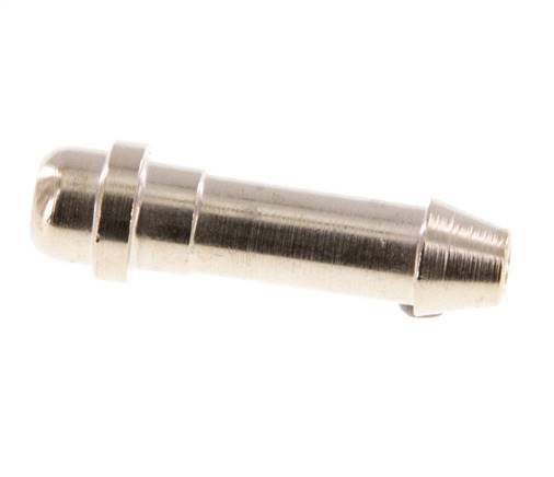 Embout de tuyau en laiton nickelé de 6 mm (1/4'') sans écrou d'accouplement (G1/8'') 11mm [5 pièces].