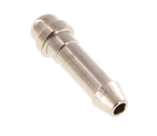 Embout de tuyau en laiton nickelé de 6 mm (1/4'') sans écrou d'accouplement (G1/8'') 11mm [5 pièces].