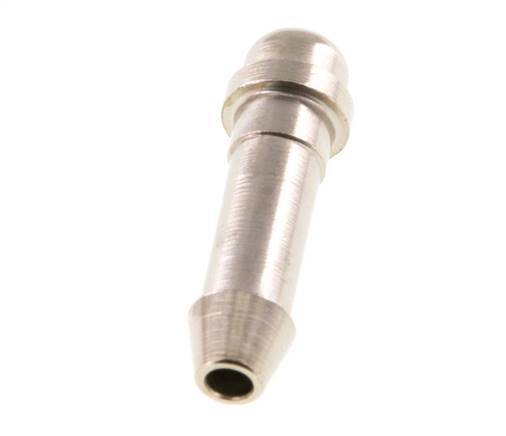 Embout de tuyau en laiton nickelé de 6 mm (1/4'') sans écrou d'accouplement (G1/8'') 11mm [5 pièces].